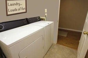 The laundry room in one of our Gatlinburg condo rentals.