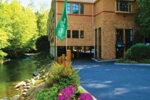 The exterior of Park Place Condos in Gatlinburg.