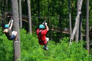 ziplines at anakeesta